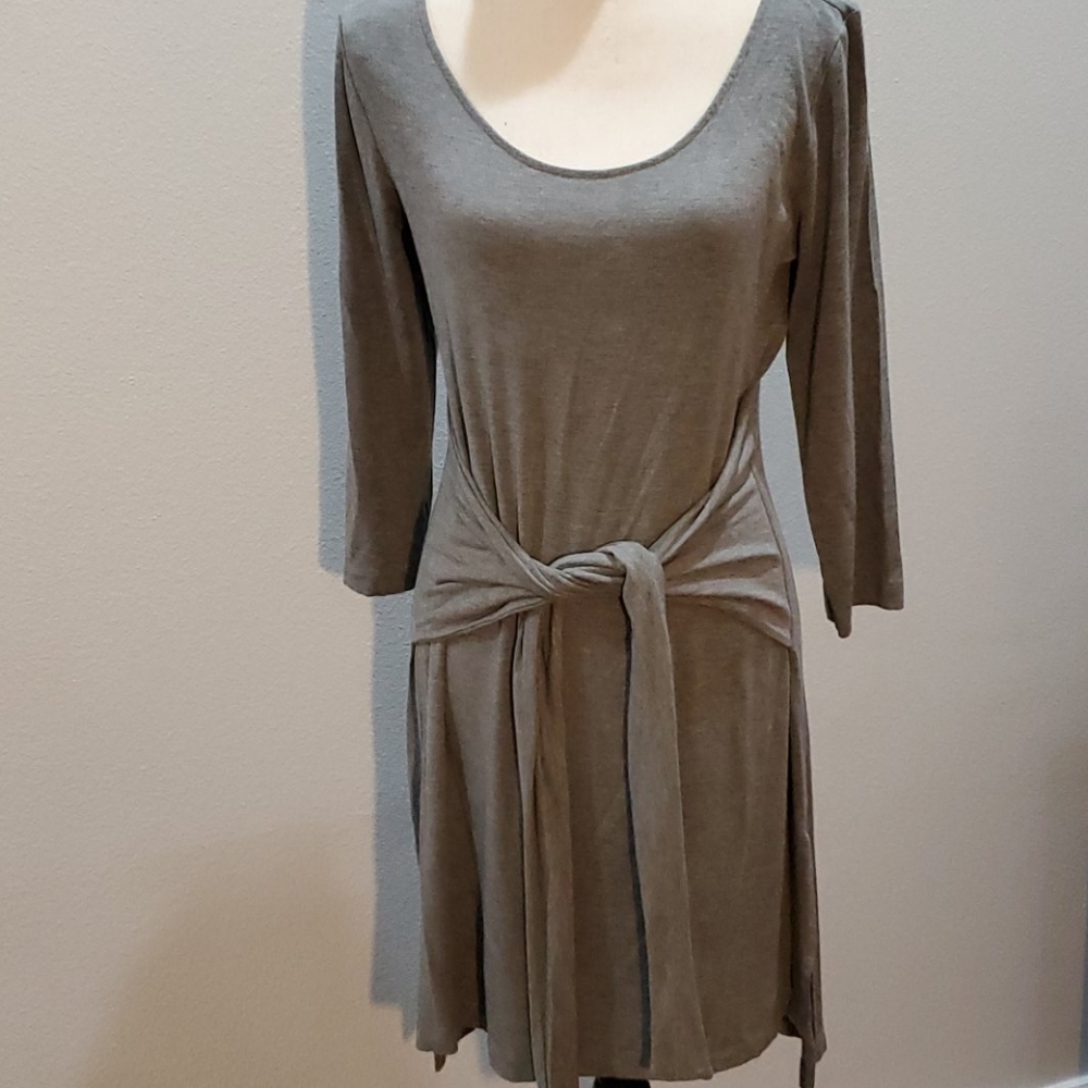 Gray t-shirt dress